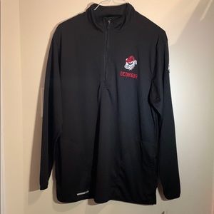 UGA mens 1/4 zip jacket NWT